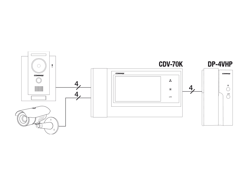 Commax cdv 70a схема подключения